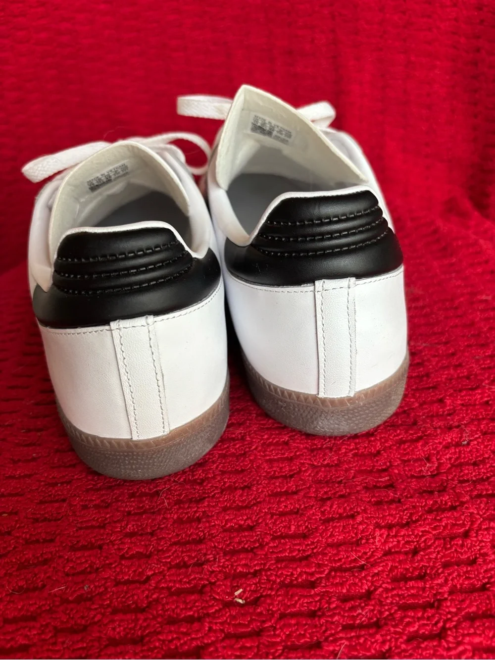 adidas Samba White with Black Stripes Men's Sneakers
